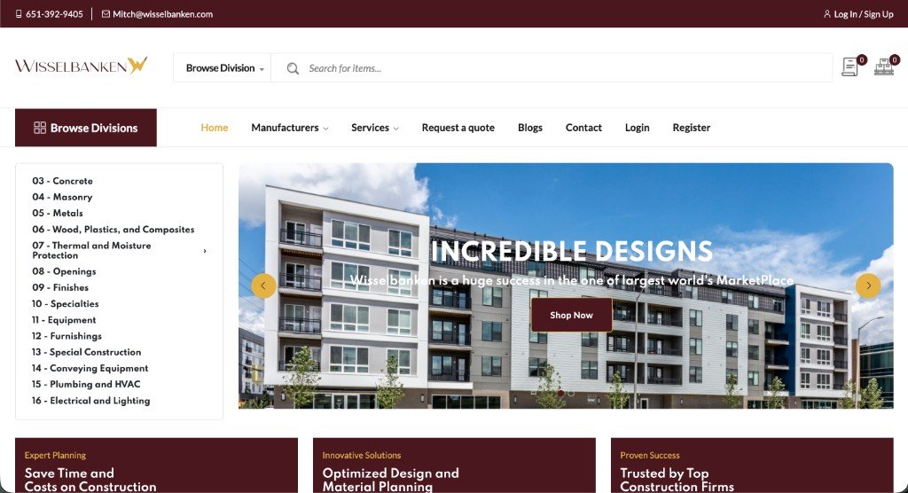 Wisselbanken – Commercial Construction Marketplace